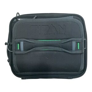 Titan by‎ Arctic Zone - Expandable Lunch Bag (Grey/Green) - Ice Pack Set